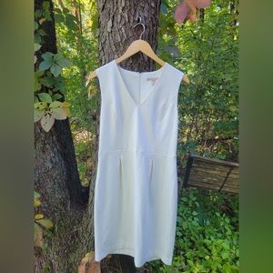 Banana Republic white A-line dress size 10 petite